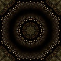 Optical illusion twinkling star mandala
