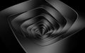 Optical illusion of twisting dark gray spiral from rhombuses