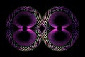 optical illusion of two, three, or even four identical circles