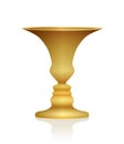 Optical Illusion Vase Faces Golden Chalice