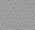 Optical Illusion, Vector Seamless Pattern. Royalty Free Stock Photo