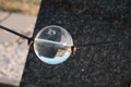 Optical illusions in a crystal sphere