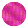 Optical illusions image moving. pattern with circles of pink color