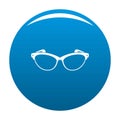 Optical lens icon blue vector Royalty Free Stock Photo