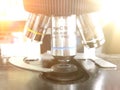 Optical microscope - science and laboratory equipment. For conducting planned, research experiments, educational demonstrations in