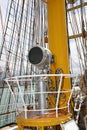 The optical signaller of the Romanian pole brigantin Mircea at the Marina di Genova 24-25-26 June 2022.