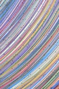Optical telecommunication cables, abstract data flow and computer network colorful background