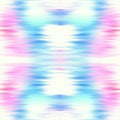 Optical tie dye kaleidoscope blur texture background. Seamless washed out symmetry ombre effect. 80s style retro Royalty Free Stock Photo