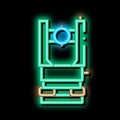 Optical Topography Equipment neon glow icon illustration