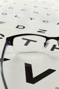 Optician - eye exam Royalty Free Stock Photo