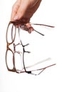 Optician with glasses Royalty Free Stock Photo
