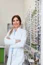 Optician Woman At Eyeglasses Store Portrait Royalty Free Stock Photo