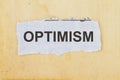 Optimism