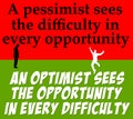 Optimism pessimism