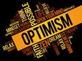 Optimism word cloud