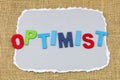 Optimist future success expression cheerful optimism confidence