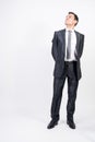 Optimistic man in suit Royalty Free Stock Photo