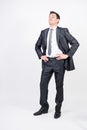 Optimistic man in suit Royalty Free Stock Photo