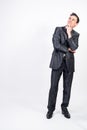 Optimistic man in suit Royalty Free Stock Photo