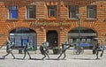 The Optimists Orchestra is sculpture at Sodergatan street in Malmo, Sweden