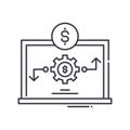 Optimization method icon, linear isolated illustration, thin line vector, web design sign, outline concept symbol with