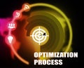 Optimization Process concept plan graphic Royalty Free Stock Photo