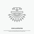 optimization, site, site, structure, Web Icon. Line vector gray symbol for UI and UX, website or mobile application Royalty Free Stock Photo