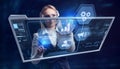 Optimization Software Technology Process System Business concept. Business, Technology, Internet and network concept