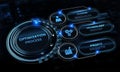 Optimization Software Technology Process System Business concept. Business, Technology, Internet and network concept