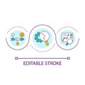Optimize development and release processes loop concept icon Royalty Free Stock Photo