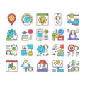 Optimize Operations Collection Icons Set Vector . Royalty Free Stock Photo
