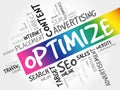 OPTIMIZE word cloud collage