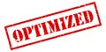 Optimized rubber stamp Royalty Free Stock Photo