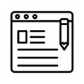 Optimized seo Line Style vector icon which can easily modify or edit