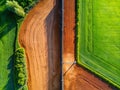 Optimizing Athletic Field Performance A Comprehensive Aerial View of a Modern Vertical Edge Drain System for Baseball