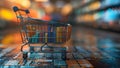 Optimizing Marketing and Sales Strategies with Data Charts in a Shopping Cart. Concept E-commerce