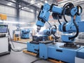 Optimizing Robotic Welding in Automotive Industries. Royalty Free Stock Photo