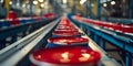 Optimizing Speed and Energy Usage: Efficient Conveyor Belt Moves Paint Cans to Packaging Area.