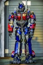 Optimus Prime greeting visitors at Sci-fi City Royalty Free Stock Photo