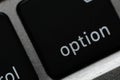 An option button is a control that represents a single choice within a limited set of mutually exclusive choices Royalty Free Stock Photo