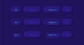 Option buttons UI elements kit Royalty Free Stock Photo