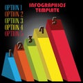 Option five infographics template Royalty Free Stock Photo