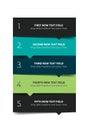 Option template, table, schedule, banner. Step by step infographic