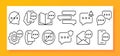 Options icon set. Flexibility and choices available in various situations. Options. Vector line icon for Business and Advertising