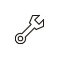 Options, preferences vector icon. Element of design tool for mobile concept and web apps vector. Thin line icon for website design
