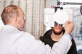 Optometric exam Royalty Free Stock Photo