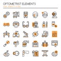 Optometrist Elements Royalty Free Stock Photo