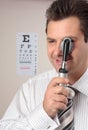 Optometrist, eye doctor Royalty Free Stock Photo