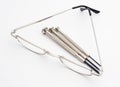 Optometrist's eyeglass tools