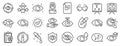 Optometry, Eye doctor line icons. Medical laser eye surgery, glasses and eyedropper. Vector